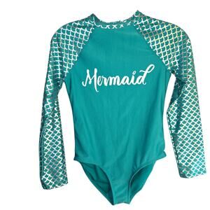 4 Piece Mermaid Set  Large One Piece Medium Tail and  Panties Small Shirt